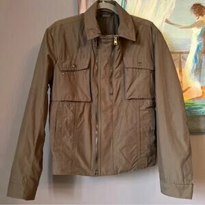 Versace Collection Sz 46/ S Men's Cotton Blend Jacket Brown Lined